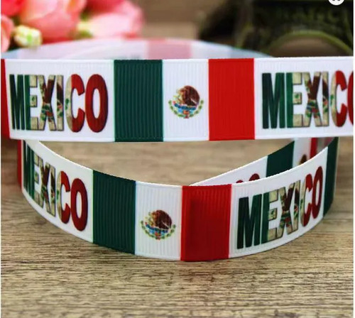 Grosgrain ribbon mexican - 7/8",